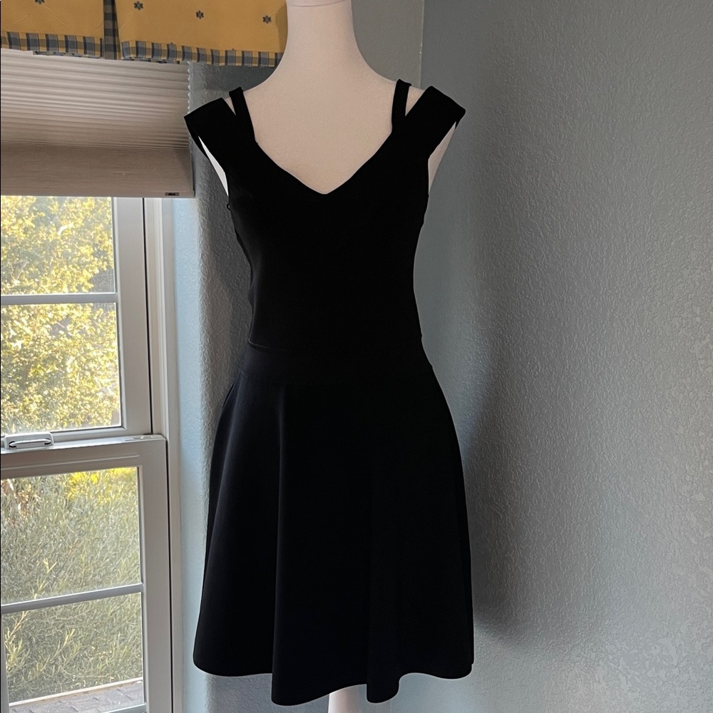 Milly Black Sleeveless Mini Dress